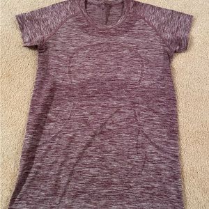 Purple Lulu Lemon athletic shirt